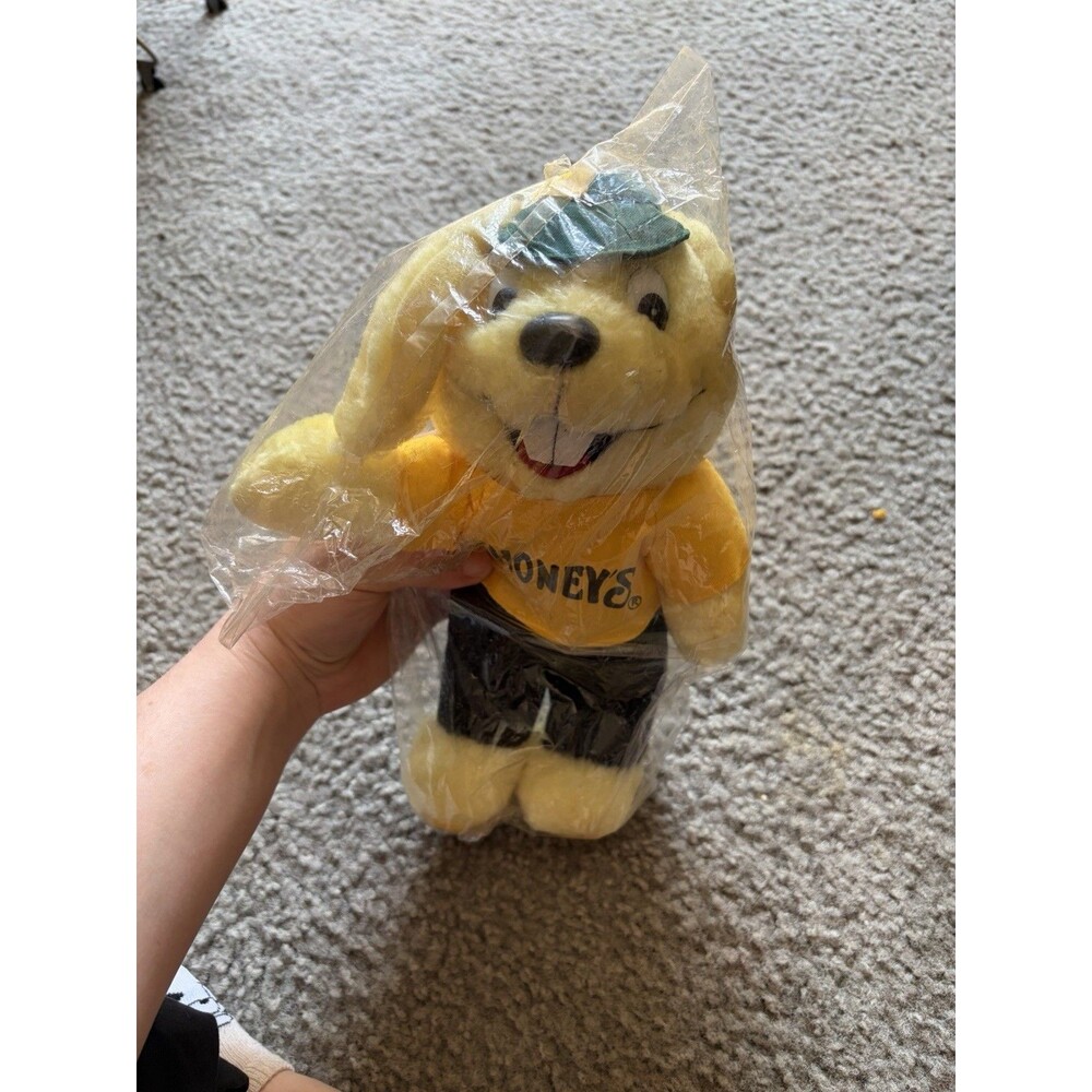 Vintage Shoney's Restaurant Rare Rabbit 11" Plush Stuffed Animal Toy Mascot